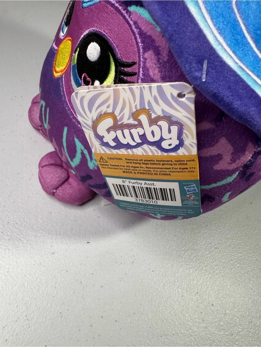 Furby Plush Toy in Purple with Teal Accents